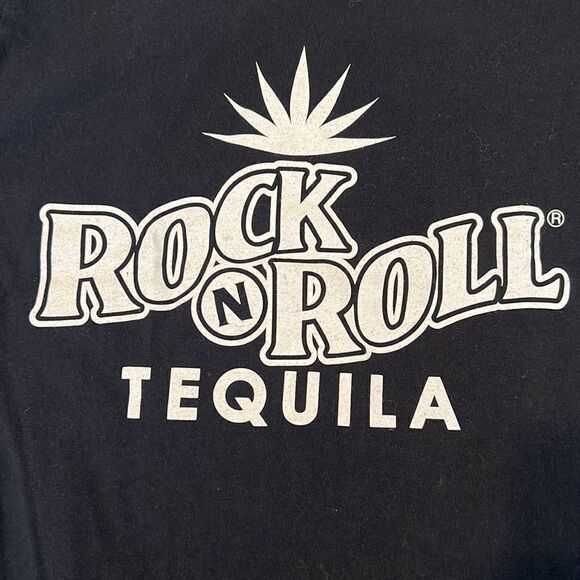 Rock and Roll tequila black  size small short sleeve T-shirt GUC - Picture 3 of 7